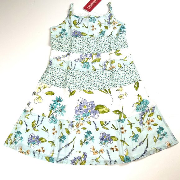 NWT Gymboree Girl Bonjour Provence Floral Print Tank Dress Size 4 - Picture 1 of 4